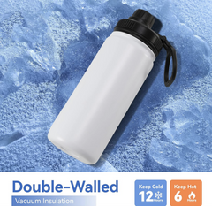 Insulated Water Bottle with Straw Lid Stainless Steel Kids Water Bottle