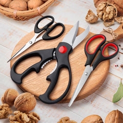 `QtoiKce Kitchen Shears Set – 3 Pack Stainless Steel